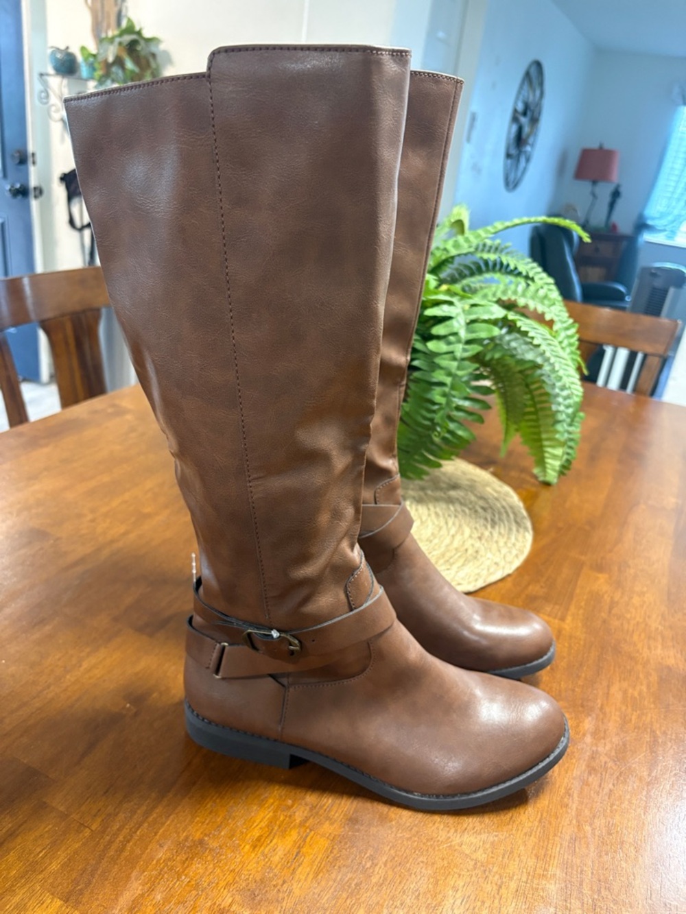 Style & Co. Brown Over-the-Knee Riding Boots